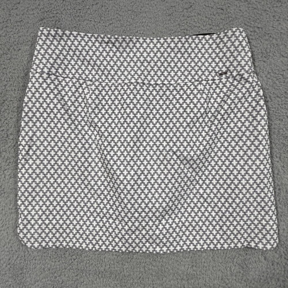SC & Co Skort size XL White Black Geometric Pickleball sporty golf stretch - Picture 7 of 7